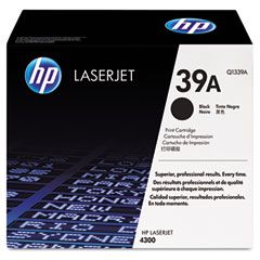 HP Q1339AG (39A) Government Smart Toner, 18000 Page-Yield, Black HEWQ1339AG