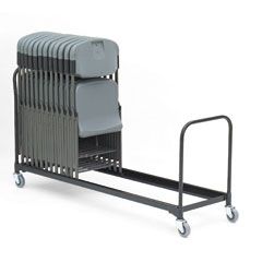 Iceberg 8' Folding Chair Cart, 37-Chair Capacity, Black ICE64048