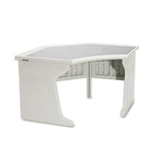 Iceberg Aspira Freestanding Corner Unit, Resin, 65w x 39d x30h, Platinum ICE94153