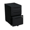 Iceberg Aspira Mobile Underdesk Pedestal File, Resin, 2 Box/1 File Drawers, Black ICE95211