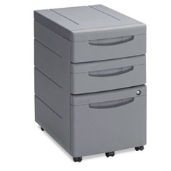 Iceberg Aspira Mobile Underdesk Pedestal File, Resin, 2 Box/1 File Drawers, Charcoal ICE95212