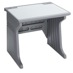 Iceberg Aspira Modular Workstation Desk, Resin, 34w x 28d x 30h, Charcoal ICE92202
