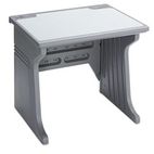 Iceberg Aspira Modular Workstation Desk, Resin, 34w x 28d x 30h, Charcoal ICE92202