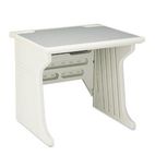 Iceberg Aspira Modular Workstation Desk, Resin, 34w x 28d x 30h, Platinum ICE92203