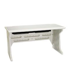 Iceberg Aspira Modular Workstation Desk, Resin, 60w x 28d x 30h, Platinum ICE92403