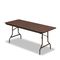 Iceberg Economy Wood Laminate Folding Table, Rectangular, 72w x 30d, Walnut ICE55324