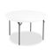 Iceberg IndestrucTable TOO 1200 Series Resin Folding Table, 48 dia x 29h, Platinum ICE65243