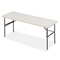 Iceberg IndestrucTable TOO 1200 Series Resin Folding Table, 72w x 24d x 29h, Platinum ICE65383