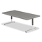 Iceberg IndestrucTable TOO Resin Adj Hgt Utility Table, 48w x 24d x 21-31h, Charcoal ICE65737