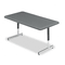 Iceberg IndestrucTable TOO Resin Adj Hgt Utility Table, 60w x 30d x 21-31h, Charcoal ICE65727