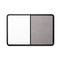 Iceberg Ingenuity Combo Dry Erase/Fabric Board, Resin Frame, 48 x 36, Black Frame ICE36041