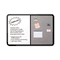 Iceberg Ingenuity Combo Dry Erase/Fabric Board, Resin Frame, 48 x 36, Black Frame ICE36041