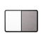Iceberg Ingenuity Combo Dry Erase/Fabric Board, Resin Frame, 66 x 42, Black Frame ICE36061