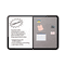 Iceberg Ingenuity Combo Dry Erase/Fabric Board, Resin Frame, 66 x 42, Black Frame ICE36061