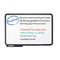 Iceberg Ingenuity Dry Erase Board, Resin Frame with Tray, 48 x 36, Black ICE37041