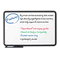 Iceberg Ingenuity Dry Erase Board, Resin Frame with Tray, 66 x 42, Black ICE37061
