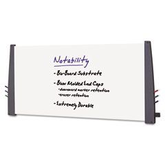 Iceberg Notability Dry Erase Board, Resin End Caps, 72 x 36, Charcoal Finish ICE37567