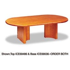 Iceberg OfficeWorks Executive Series Racetrack Table Base, Cherry ICE69036