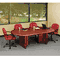Iceberg OfficeWorks Executive Series Racetrack Table Base, Mahogany ICE69038