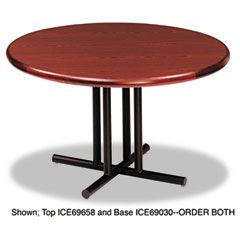 Iceberg OfficeWorks Four-Column Round Table Base 31w x 29h, Black ICE69030