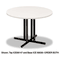 Iceberg OfficeWorks Four-Column Round Table Base 31w x 29h, Black ICE69030