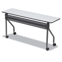 Iceberg OfficeWorks Mobile Training Table, Rectangular, 72w x 18d x 29h, Gray ICE68067