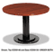 Iceberg OfficeWorks Single Column Base for Round Table Tops, 23-1/2w x 29h, Black ICE69135