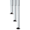 Iceberg OfficeWorks Teaming Table Adjustable Height Leg Set, Silver/Chrome, Pair ICE68140