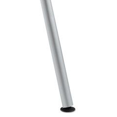 Iceberg OfficeWorks Teaming Table Fixed Height Leg Set, Silver/Chrome, Pair ICE68040
