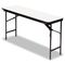 Iceberg Premium Wood Laminate Folding Table, Rectangular, 72w x 18d x 29h, Gray ICE55287