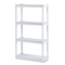 Iceberg Rough N Ready 4 Shelf Open Storage System, Resin, 32w x 13d x 54h, Platinum ICE20843