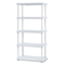 Iceberg Rough N Ready 5 Shelf Open Storage System, Resin, 36w x 18d x 74h, Platinum ICE20853