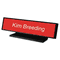 Identity Group Architectural Desk Sign with Name Plate, Black, Radius Edge USS5703