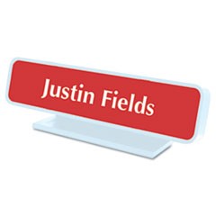 Identity Group Architectural Desk Sign with Name Plate, Gray, Radius Edge USS5700