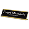 Identity Group Custom Desk/Counter Sign, 2x8, Gold Frame USS91300