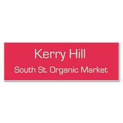 Identity Group Customized Engraved Name Badge With Magnetic Fastener, 1 x 3, Assorted USS92100M