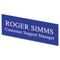 Identity Group Engraved Name Plate, 2 x 8 USS94100