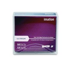 imation 1/2" Ultrium LTO-5 Cartridge, 2775ft, 1.5TB Native/3TB Compressed Capacity IMN27672