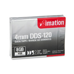 imation 1/8" DDS-2 Cartridge, 120m, 4GB Native/8GB Compressed Capacity IMN43347