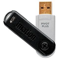 imation Pivot Plus USB Flash Drive, 4GB IMN26762