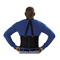 Impact Economy Back Support, 8" Back Panel, Detachable Suspenders, Medium, Black IMP7389M