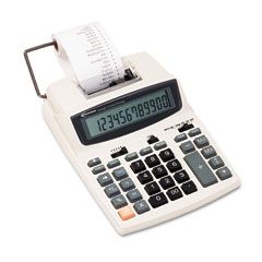 Innovera 16015 Two-Color Roller Printing Calculator, 12-Digit LCD, Black/Red IVR16015