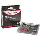 Innovera 8cm Minidisc DVD-RW, 1.4GB, 2x, w/Jewel Case, Silver, 3/Pack IVR46833