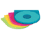Innovera CD/DVD Shell Case, Assorted Colors, 10/Pack IVR87910