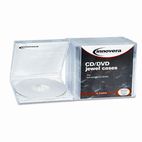 Innovera CD/DVD Standard Jewel Case, Clear, 10/Pack IVR81810