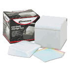 Innovera CD/DVD Storage Box, Holds 80 Disks IVR39500