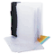 Innovera CD/DVD Three-Ring Refillable Binder, Holds 90 Disks, Clear/Midnight Blue IVR39300