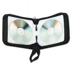 Innovera CD/DVD Wallet, Holds 24 Disks, Black IVR73024
