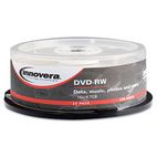 Innovera DVD-RW Discs, 4.7GB, 4x, Spindle, Silver, 25/Pack IVR46848