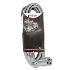 Innovera Indoor Heavy-Duty Extension Cord, 15 Feet, Gray IVR72215